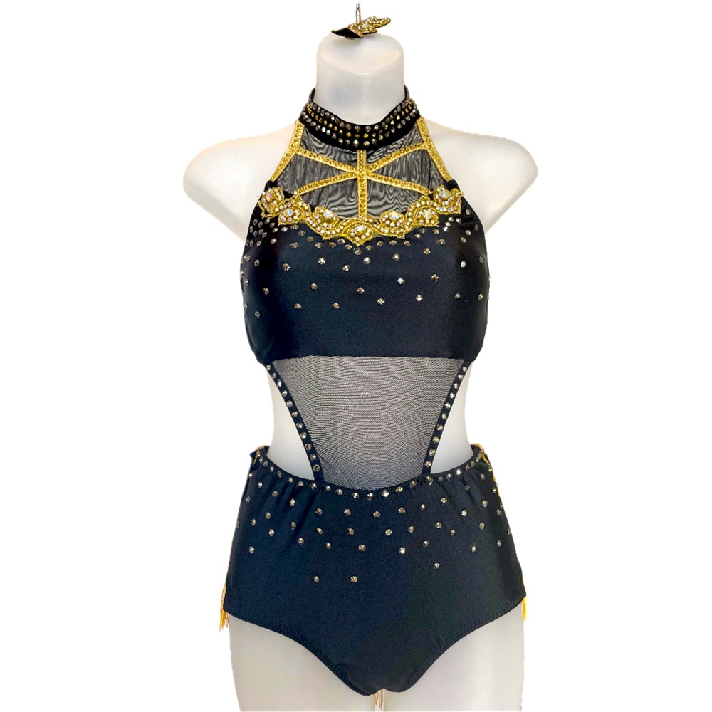 Black and Gold Dance Costume